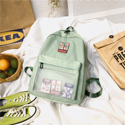 

The backpack of Yusuku ulzzang high school students in the Korean version of schoolbag