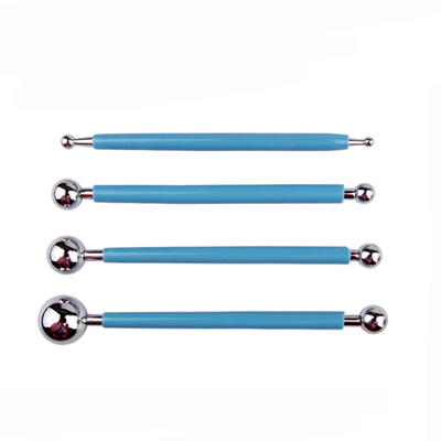 

Toponeto 4 Piece Ball Stylus Dotting Modeling Tools Clay Ceramics Pottery Carving Tool Embossing Sculpting Set