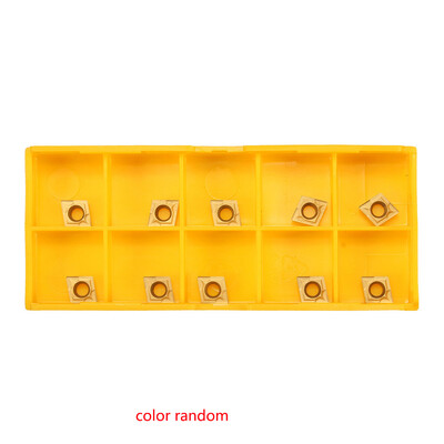 

10pcs Gold CCMT060204 US735 CCMT2151 Inserts CNC Turning Cutting Tool Inserts Replacement for Processing Stainless Steel