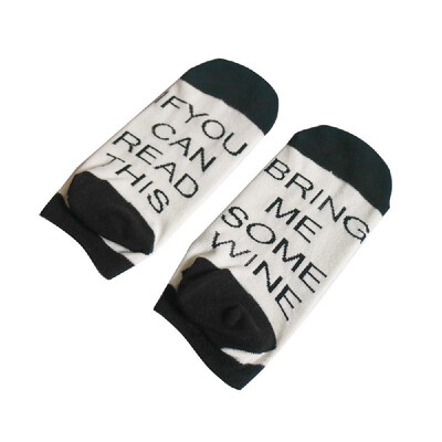 

A Pair Unique Words Series Comfortable Cotton Boat Socks Warm&Breathable Sock for Men Women Autumn Winter
