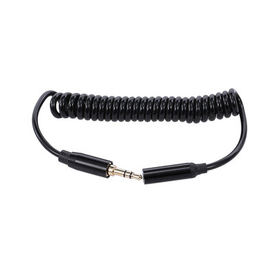 

35mm Male to 35mm Female Audio Cable Spring Audio Line Stereo for Phone Car Aux MP3