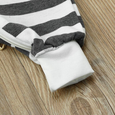 

Toddler Infant Baby Girl Boy Long Sleeve Striped Romper Jumpsuit Pajamas Outfits