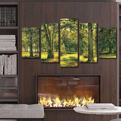 

Toponeto 5Pcs Modern Canvas Print Painting Nature Picture Wall Art Home Decor No Frame