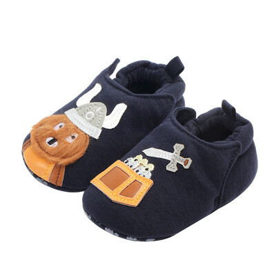 

Newborn First Walkers Baby Girl Boy Shoes Cotton Cartoon Print Soft Soled Non-slip Footwear Baby Shoes Christmas Gift
