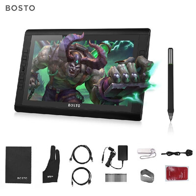

BOSTO 22HDX 215 Inch Graphic Monitor Drawing Tablet HD IPS Display Screen 1920 1080 Resolution with 20 Express Keys2 RollersA