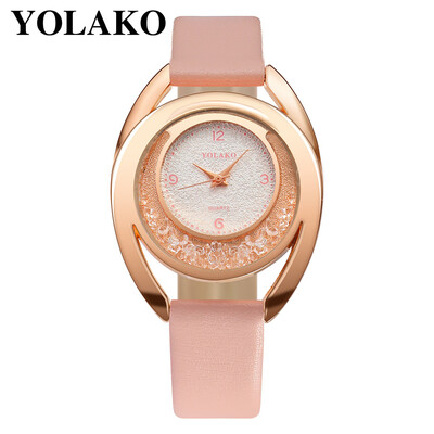 

YOLAKO Watch Women Bracelet Ladies Watch With Rhinestone Clock Womens Vintage Fashion Dress Wristwatch Relogio Feminino Gift 533