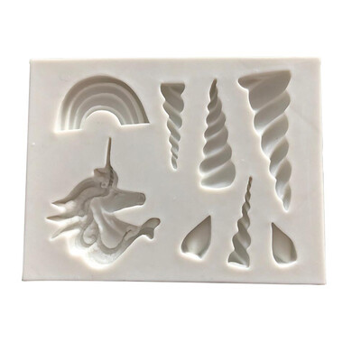 

Cake Tools Unicorn Horn Ear Silicone Mold Decorating Cupcake Decorating Gumpaste Fondant Tool Mould Chocolate Candy Molds