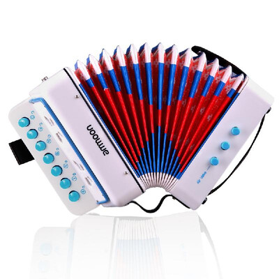 

ammoon Mini 10 Keys Accordion Toy for Kids ABS Material Musical Instrument Toy for Children Kids Toddlers Christmas Gift