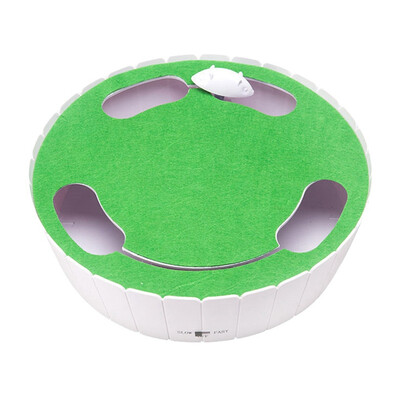 

Pet Cats Funny Burrowing Mich Animal Toys Tranining Electric Catching Mouse Donut Automatic Turntable Smart Teasing Cat Toy