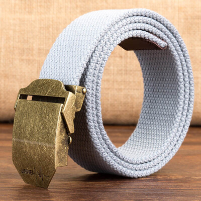 

Canvas belt Quality Alloy Automatic buckle weaving Canvas Men belt outdoor casual Men&Women belt 110-140cm