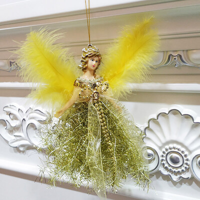 

Tailored Christmas Feather Angel Doll Hanging Xmas Tree Pendants Ornaments Home Decor