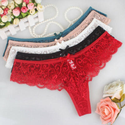 

Women Lace Lingerie G-string Briefs Underwear Panties T string Thongs Knickers
