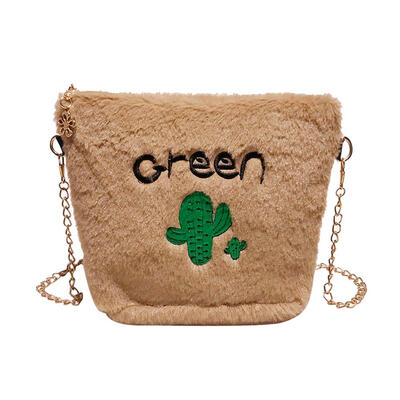 

Plush Cactus Women Shoulder Handbags Chain Messenger Crossbody Bags Purse