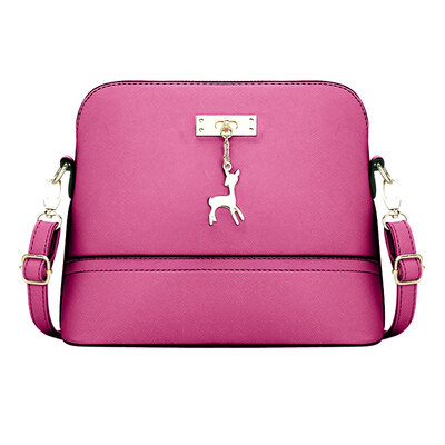 

Women PU Leather Vintage Messenger Bag Shoulder Crossbody Bag Shell Bag