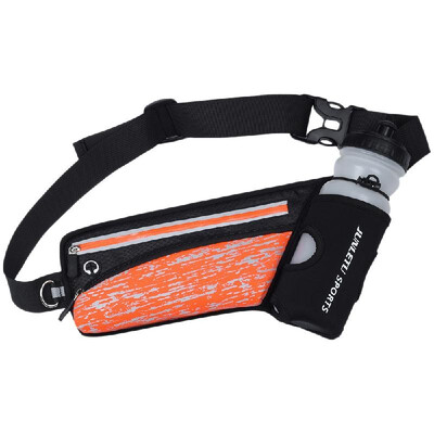 

Reflective Running Belt Outdoor Sports Hydration Waist Pack with Water Bottle Holder for Men Women Waist Fanny Bag Pouch