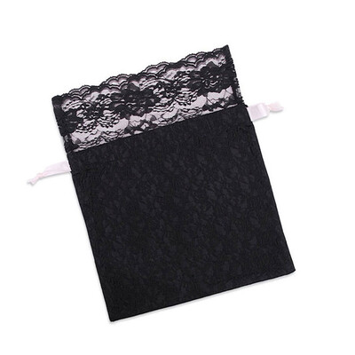 

Dry Flower Herb Lace Design Drawstring Bags Underwear Bra Pouchs Breathable Small Storage Bags