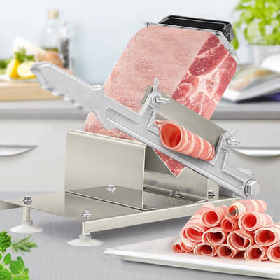 

Greensen Stainless Steel Manual Frozen Meat Slicer Cutter Beef Mutton Sheet Slicing Machine
