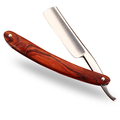 

Gold Dollar Wooden Handle Shaving Folding Straight Barber Razor