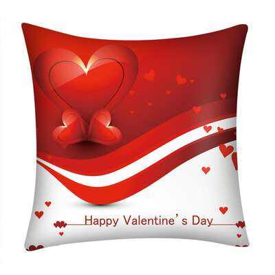 

Siaonvr Valentines Day Polyester Printed Sofa Car Home Decoration Pillow Case