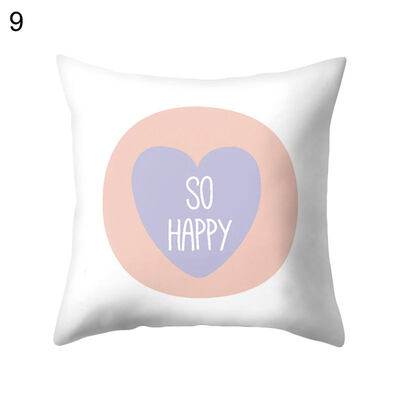 

Letter Love Hello 2019 Throw Case Cushion Cover Sofa Bed Car Cafe Office Decor