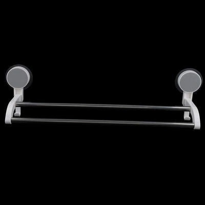 

Greensen Stainless Steel Double Bars Sucker Towel Rack Bathroom Towel Holder Hanger
