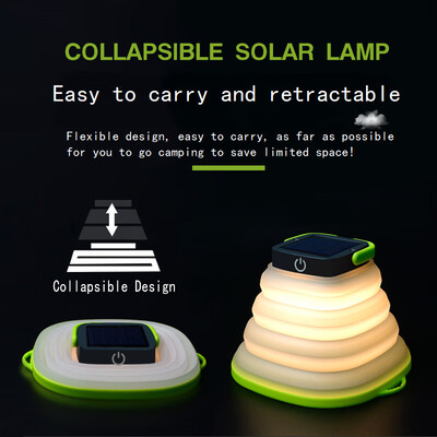 

Folding solar light camping light tent camping lamp light