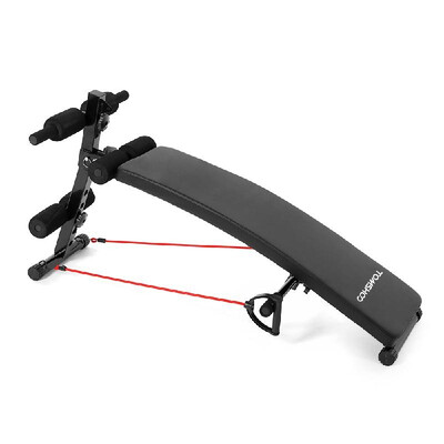 

TOMSHOO Adjustable Arc-Shaped Decline AB Bench Abdominal Crunch Sit Up Training Bench Board Fitness Workout Exercise Equipment