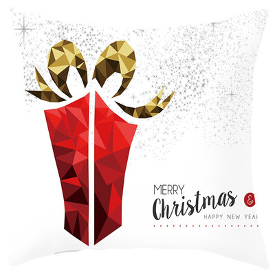 

Siaonvr Christmas Elk Santa Claus Pillow Case Sofa Car Throw Cushion Covers Home Decor