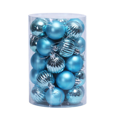 

34pcs 6cm Christmas Tree Decoration Ball Decoration Christmas Party Hanging Ball Assorted Set Christmas Tree Decoration Orname