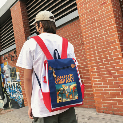 

Ins bag female Korean college students simple ancient feeling girl Korea backpack travel backpack