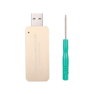

M2 NGFF SSD 22302242 USB30 Type-A Enclosure SATA SSD Portable&High Speed Transfer Silver
