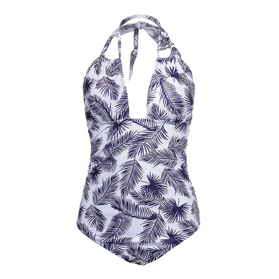 

Saidsome One Piece Swimsuits for Women Swimwear Plus Size Bathing Suits V Neckline Halter