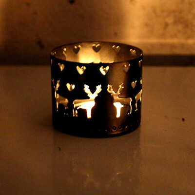 

Gobestart Xms Hollow Candle Holder Candlestick Creative Christmas Decor Party Decoration