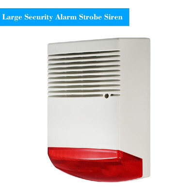 

Wired Strobe Siren Sound Light Alarm Red Flashlight Horn 120dB Loud Alarm Sound Speaker Outdoor Waterproof for Intrusion Safety