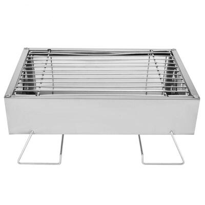 

Greensen Stainless Steel Foldable Mini BBQ Grill Outdoor Camping Picnic Charcoal Rack