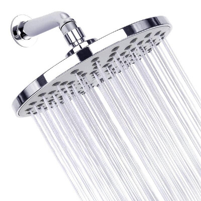 

High Pressure Shower Head 8 Inch Rain Showerhead G12 Adjustable Bathroom Shower Head Spray Showerhead Polished Chrome Bath Rain R
