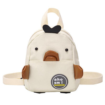 

Cartoon Duck Shaped Travel Backpacks Women Kids School Bags Canvas Knapsack