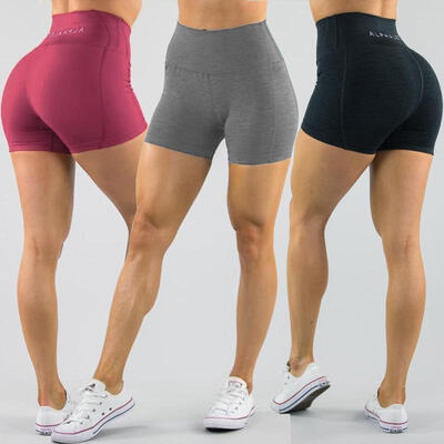 

Simple Women Compression Yoga Shorts Sport Gym Fitness Running Butt Lift Booty Pants