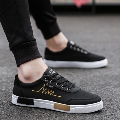 

Original hostel summer canvas shoes male Korean version 100 individual casual board shoes young students cloth shoes tide shoes