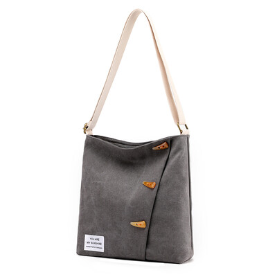 

Retro personalized canvas bag ladies light recreational bag ladies bag large capacity fashionable single shoulder bag bucket bag l