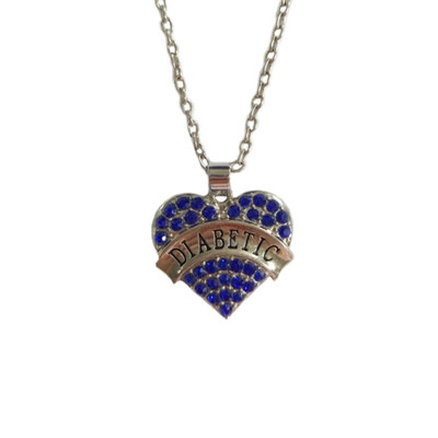 

My Shape Diamonds Imitation Heart Diabetic Heart Necklace