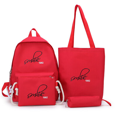 

Four sets of schoolbags for girls schoolbags for girls schoolbags for junior high school students&backpacks for senior high