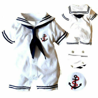

Newborn Infant Baby Boy Girl Kid Little navy Romper Jumpsuit Bodysuit Outfit