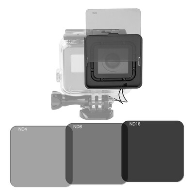 

Square ND Lens Filter Protector Kit Set ND2ND4ND8ND16 with Mounting Frame Holder for GoPro Hero 5 Camera Used with Waterproof
