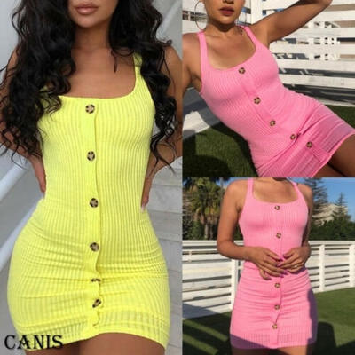 

Women&39s Sleeveless Bandage Bodycon Evening Party Cocktail Club Short Mini Dress