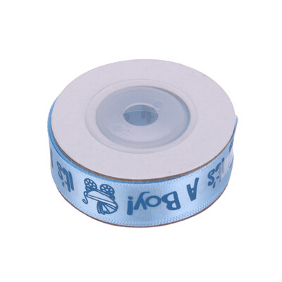 

10yardsroll ITS A BOYGIRL Baby Shower Ribbon Grosgrain Ribbon Gift Belt