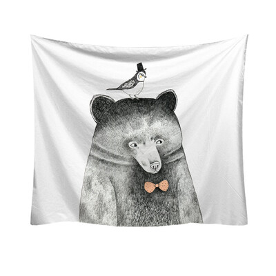 

Toponeto Fashion Tapestry Funny Cartoon Pattern Style Decorative Tapestry Home Decor