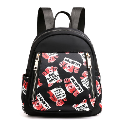 

Oxford double shoulder bag leisure fashion printing small backpack canvas bag national style backpack woman shoulde