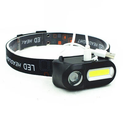 

Multifunction XPE COB Headlamps USB Rechargeable Emergency Light For Camping Hiking
