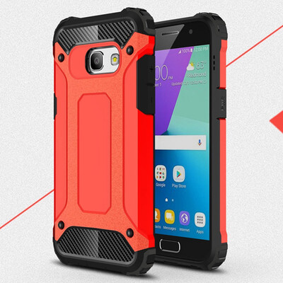

Rugged Bumper Case Samsung Galaxy A3 2017 Hybrid Soft TPU Cover Samsung A3 2017 A320 A37 SM-A320FDS SM-A320F Armor Case